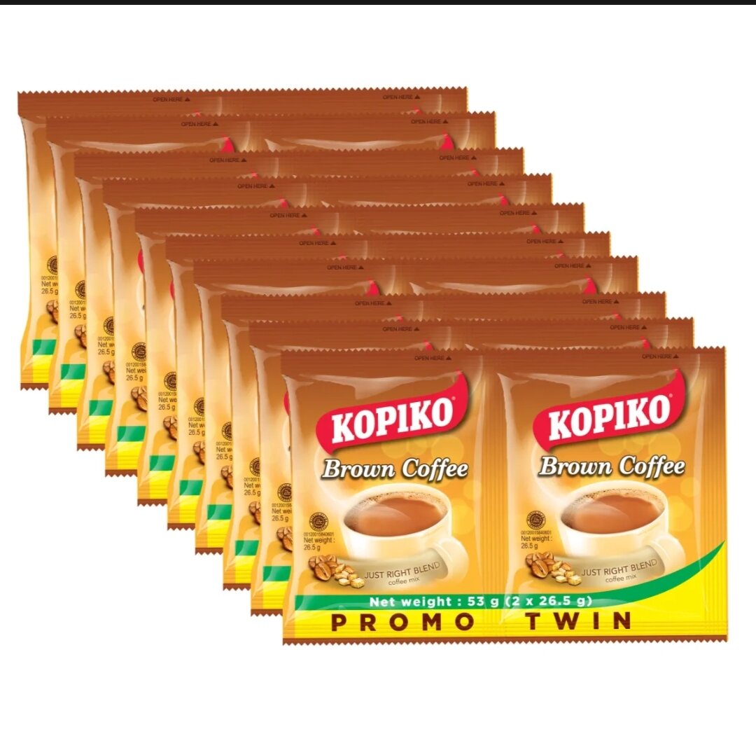 Kopiko Coffee Brown Twin Pack 53g 10s