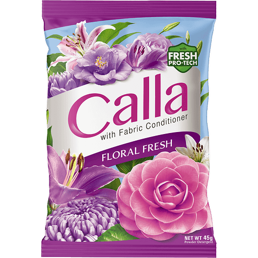 Calla Powder Floral Fresh Violet 45g 6's
