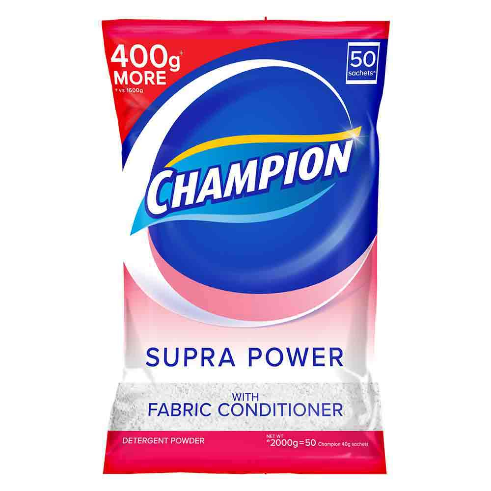 Champion Powder w/Fabric Conditioner Pink 2kg