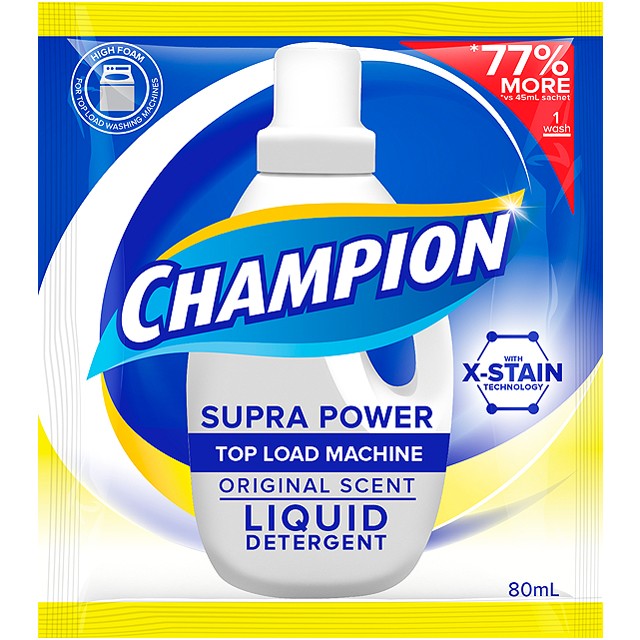 Champion Liquid Detergent High Foam 65mL 6's