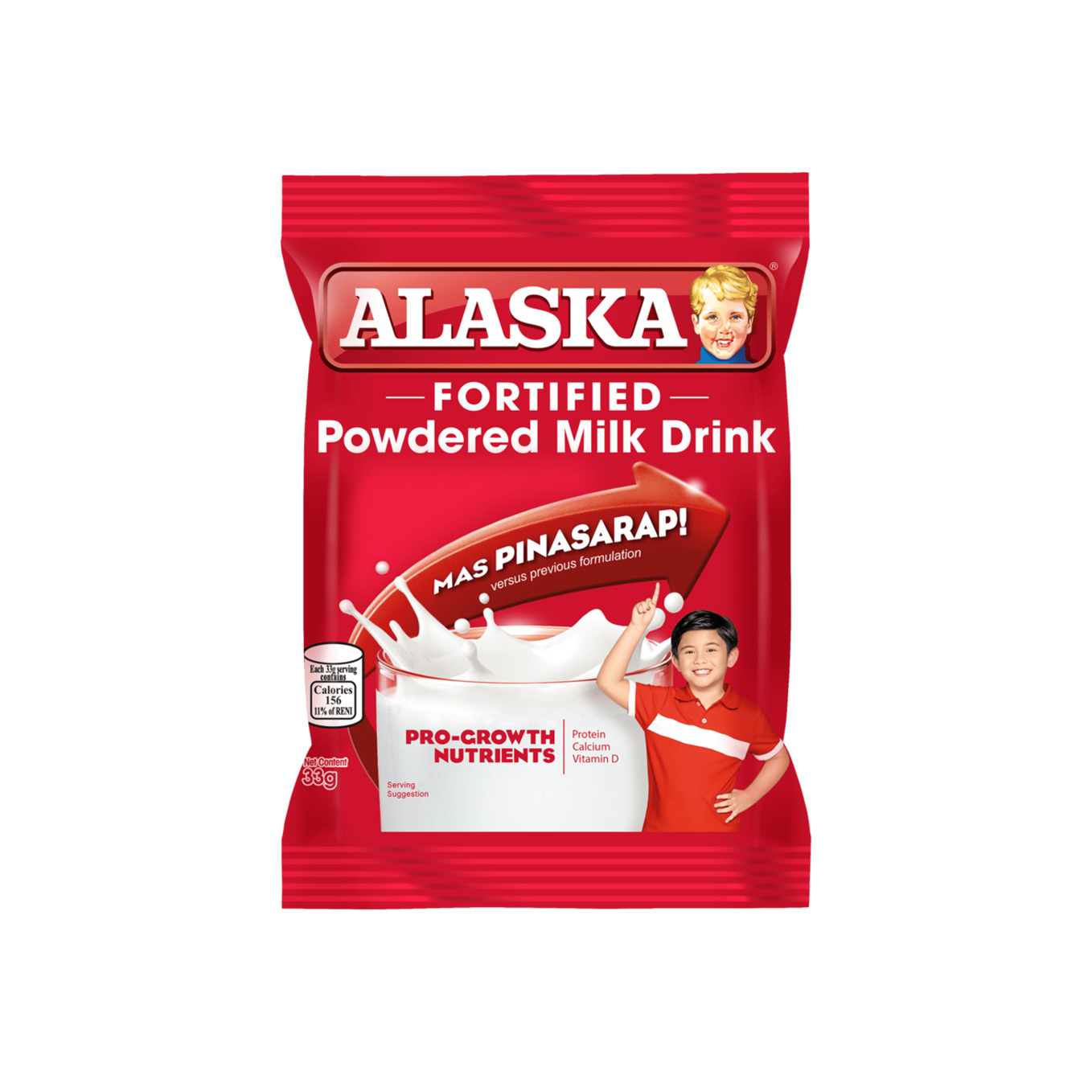 Alaska Powdered Milk Plain 33g 8's