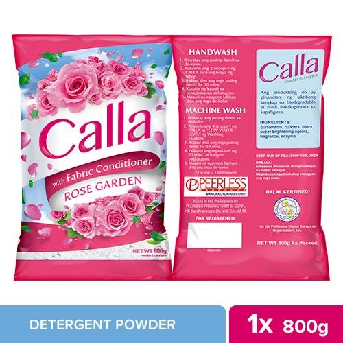 Calla Powder w/Fabric Conditioner Rose Garden Pink 800g